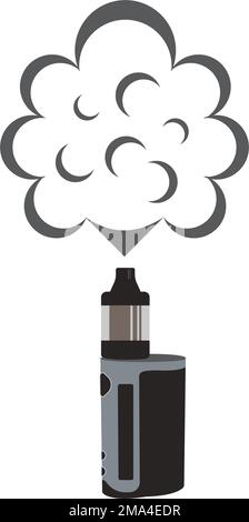 Vaping logo.vector illustration template design Stock Vector