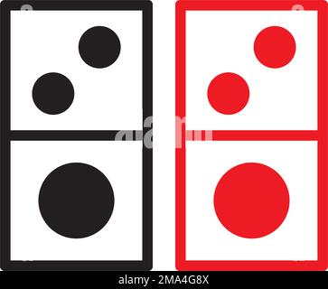 Dominoes icon. vector illustration symbol design. Stock Vector