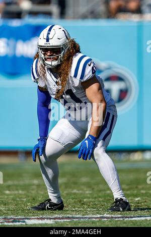 Indianapolis Colts linebacker Grant Stuard (41) during an NFL preseason  football game, Saturday, Aug. 12, 2023, in Orchard Park, N.Y. (AP  Photo/Charles Krupa Stock Photo - Alamy