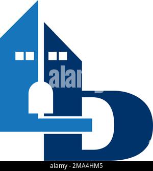 housing logo or initials LB. vector design template. Stock Vector