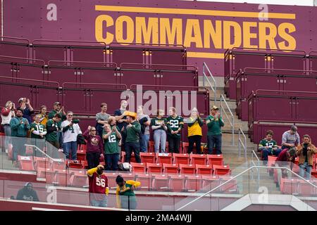 Washington Commanders cheerleaders perform during an NFL football game  against the Green Bay Packers, Sunday, October 23, 2022 in Landover. (AP  Photo/Daniel Kucin Jr Stock Photo - Alamy