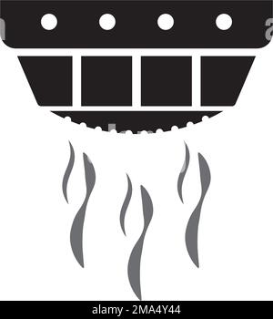 smoke sensor icon vector illustration symbol design Stock Vector