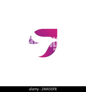 G Eagle Logo Design Vector Illustration Stock Vector