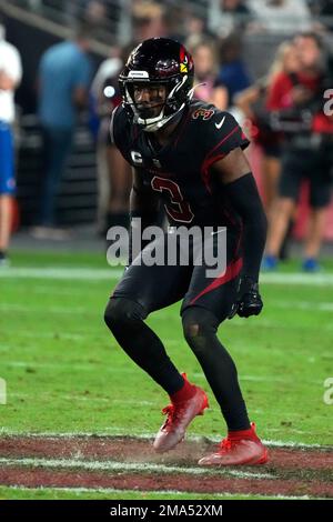 Arizona Cardinals safety Budda Baker (3) drops back in coverage