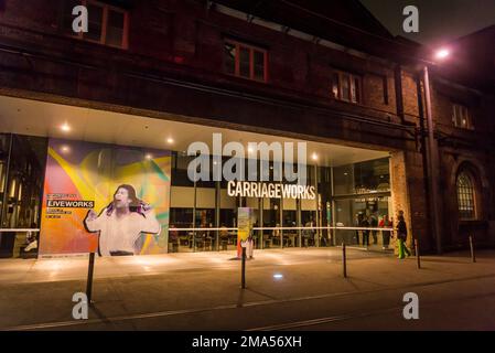 Carriageworks, an art centre located at the former Eveleigh Railway Workshops in Redfern, Sydney, NSW, Australia Stock Photo