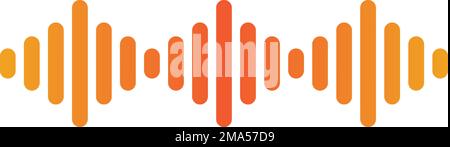 sound wave icon vector illustration symbol design Stock Vector