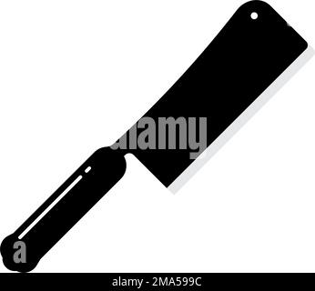 butcher knife icon. vector illustration simple design Stock Vector