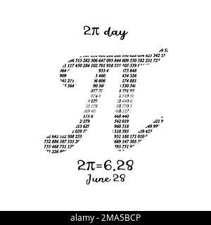 Happy international day of mathematics vector background illustration. World Pi Day banner Stock Vector