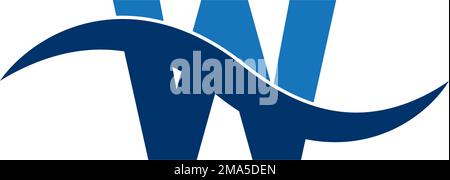 letter W . logo vector illustration symbol design template. Stock Vector