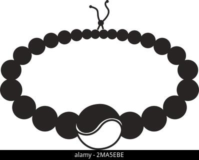 bracelet vector icon illustration template design. Stock Vector