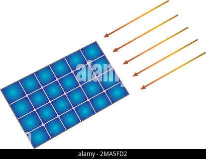 solar power vector icon. illustration logo template Stock Vector