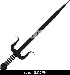 katana sword icon vector illustration symbol design Stock Vector