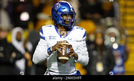 Georgia State Quarterback Darren Grainger Looks To Pass During An Ncaa 