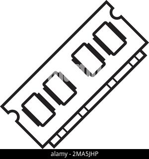 PC memory RAM icon Detailed set of computer part icons Premium graphic  design One of the collection icons for websites web design mobile app  Stock Vector  Adobe Stock