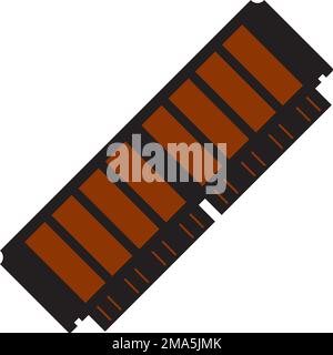 computer RAM icon. vector illustration symbol design Stock Vector