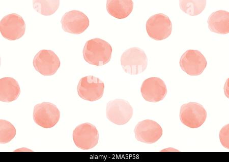 Peach round seamless pattern wallpaper vector design Stock Vector