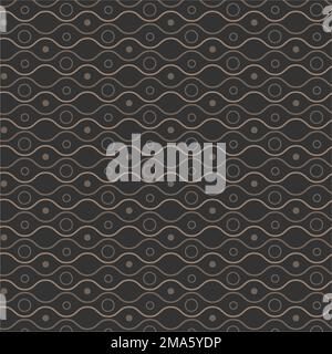 Seamless wavy geometric pattern vector Stock Vector