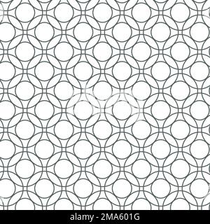 Seamless round geometric pattern vector Stock Vector