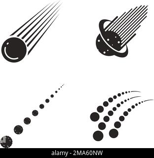 meteor icon vector  stock illustration template design Stock Vector