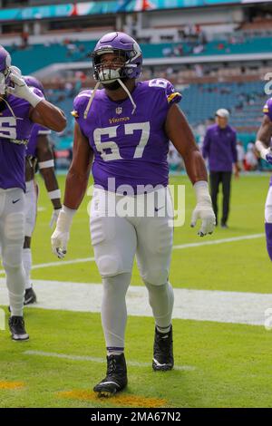 Minnesota Vikings guard Ed Ingram (67) in action during the second half of  an NFL football game against the Chicago Bears, Sunday, Oct. 9, 2022 in  Minneapolis. (AP Photo/Stacy Bengs Stock Photo - Alamy