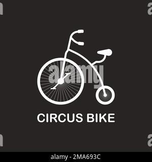 circus bike icon vector illustration symbol design Stock Vector
