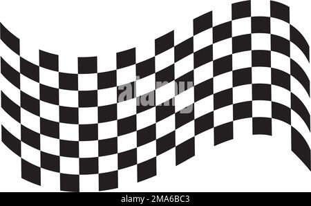 Race flag logo vector illustration template design Stock Vector