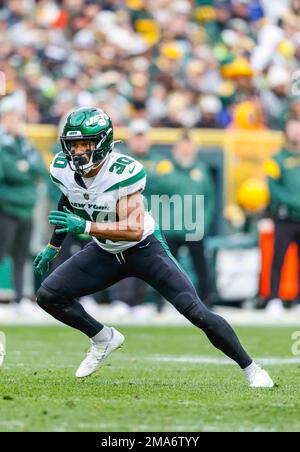 New York Jets cornerback Michael Carter II (30) in coverage