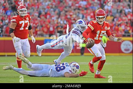 Buffalo Bills linebacker Von Miller (40) rushes on defense during an NFL  football game against the Kansas City Chiefs Sunday, Oct. 16, 2022, in  Kansas City, Mo. (AP Photo/Peter Aiken Stock Photo - Alamy