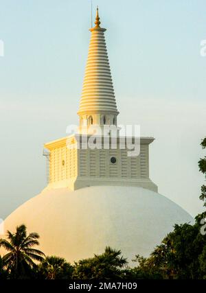 The Anuradhapura Kingdom, the first established kingdom in ancient Sri Lanka is situated in North Central Province of Sri Lanka. King Pandukabhaya in 437 BC, ruled the country based in Anuradhapura. Sri Lanka. Stock Photo