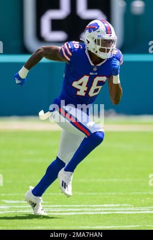 Denver Broncos linebacker Zaire Anderson (47) during the morning session at  the team's NFL training camp Wednesday, Aug. 12, 2015, in Englewood, Colo.  (AP Photo/David Zalubowski Stock Photo - Alamy