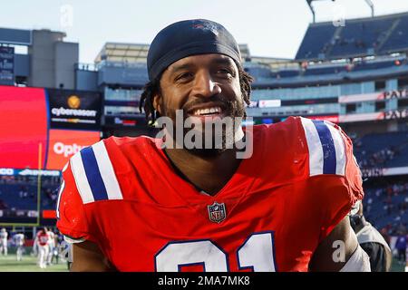 New England Patriots defensive lineman Deatrich Wise Jr. (91) during the  first half of an NFL football game against the Baltimore Ravens, Sunday,  Sep. 25, 2022, in Foxborough, Mass. (AP Photo/Stew Milne