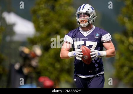 Dallas Cowboys linebacker Luke Gifford (57) in action during the first half  of an NFL football game against the Minnesota Vikings, Sunday, Nov. 20,  2022 in Minneapolis. (AP Photo/Stacy Bengs Stock Photo - Alamy