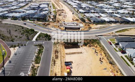 Butler Raller Overhead View An aerial view of a rail extension on a sunny day in Butler, USA Stock ...
