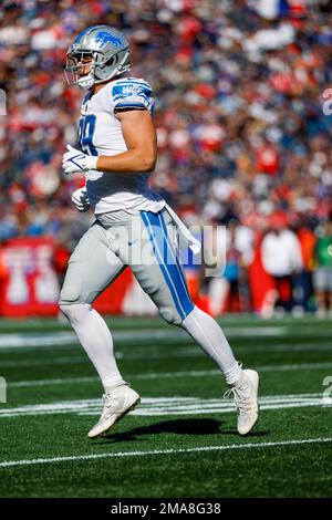 Philadelphia Eagles vs Detroit Lions Detroit Lions tight end Brock Wright  walks off the field at