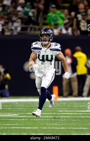 Seattle Seahawks linebacker Nick Bellore (44) in action during an NFL  football game against the New Orleans Saints, Sunday, Oct. 9, 2022, in New  Orleans. (AP Photo/Tyler Kaufman Stock Photo - Alamy