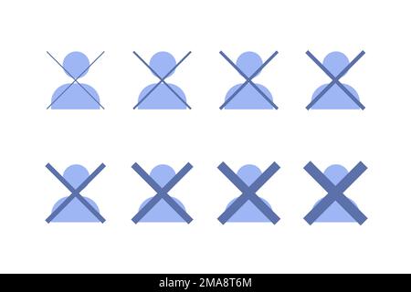 No connection icon set for app and web page. Video call concept Stock Vector