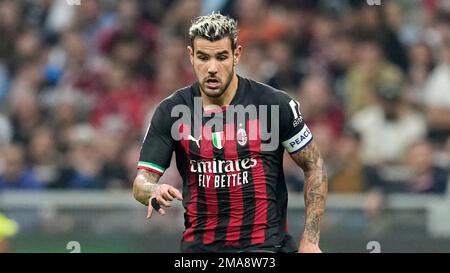 Theo Hernandez of Ac Milan controls the ball during the Serie A match  between Ac Milan and Torino Fc Stock Photo - Alamy