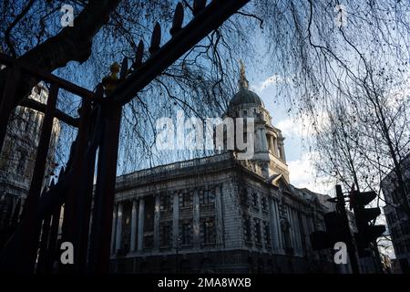 Central Criminal Court of England and Wales, the Old Bailey, in London, UK Stock Photo