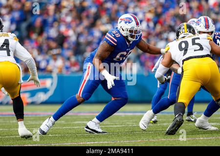 Buffalo Bills offensive tackle Bobby Hart (68) in action against the