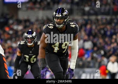 Atlanta Falcons linebacker Brandon Copeland (51) lines up on defense during  an NFL football game against the Carolina Panthers, Sunday, Dec. 12, 2021,  in Charlotte, N.C. (AP Photo/Brian Westerholt Stock Photo - Alamy