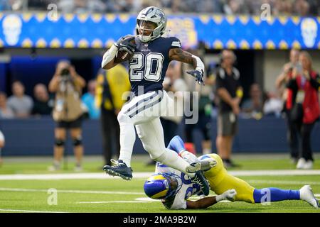 Los Angeles Rams cornerback Grant Haley (36) takes his stance during an NFL  football game against the Dallas Cowboys Sunday, Oct. 9, 2022, in  Inglewood, Calif. (AP Photo/Kyusung Gong Stock Photo - Alamy