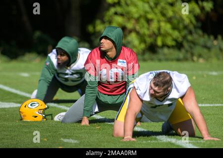 Green Bay Packers head coach Matt LaFleur during a press conference at the  Team Hotel Green Bay Packers practice at the Grove Hotel, Watford, north of  London on Friday, Oct. 07 2022