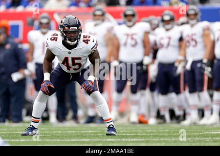 Chicago Bears linebacker Joe Thomas (45) runs off the field at