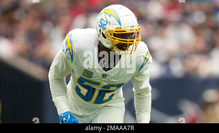 Los Angeles Chargers linebacker Khalil Mack (52) during the first half of  an NFL football game against the Houston Texans, Sunday, Oct. 2, 2022, in  Houston. (AP Photo/Eric Christian Smith Stock Photo - Alamy