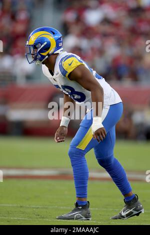 Los Angeles Rams linebacker Justin Hollins (58) stands during an