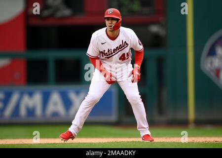 Yu Darvish of the San Diego Padres pitches against the Washington Nationals  in a baseball game at Nationals Park in Washington on Aug. 13, 2022.  (Kyodo)==Kyodo Photo via Newscom Stock Photo - Alamy