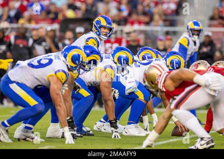 Los Angeles Rams quarterback Matthew Stafford (9) during an NFL football  game against the Arizona Cardinals, Sunday, Oct. 3, 2021, in Inglewood,  Calif Stock Photo - Alamy