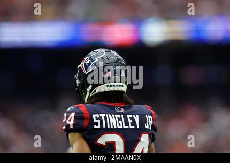 Houston Texans defensive back Derek Stingley Jr. (24) looks to defend  during an NFL Football game against the Philadelphia Eagles on Thursday,  November 3, 2022, in Houston. (AP Photo/Matt Patterson Stock Photo - Alamy