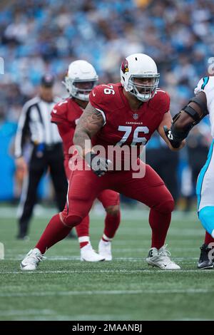 Arizona Cardinals' Will Hernandez (76) and J.J. Watt (99) walk off the  field after their 42-34 win over the New Orleans Saints in an NFL football  game Thursday, Oct. 20, 2022, in