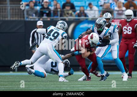 Arizona Cardinals tight end Trey McBride (85) walks off the field after the  19-9 loss